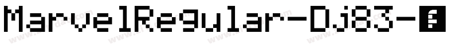 MarvelRegular-Dj83字体转换