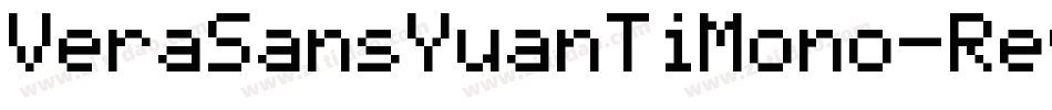 VeraSansYuanTiMono-Regular字体转换