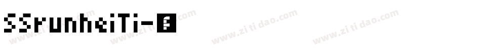SSrunheiTi字体转换