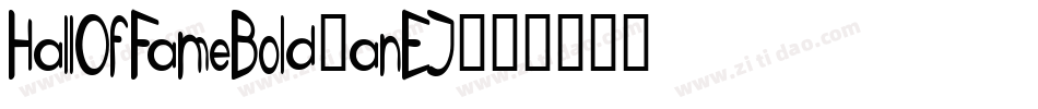 HallOfFameBold-anEJ字体转换