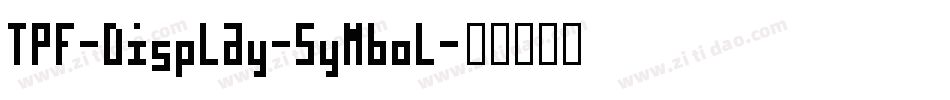 TPF-Display-Symbol字体转换