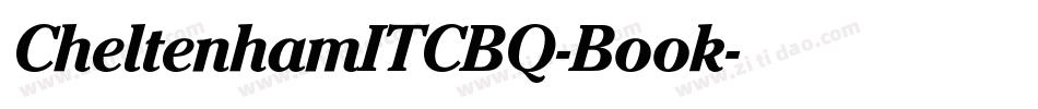 CheltenhamITCBQ-Book字体转换