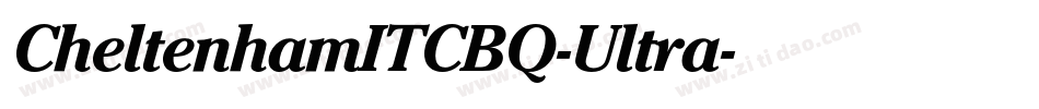 CheltenhamITCBQ-Ultra字体转换