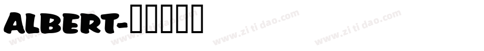 ALBERT字体转换