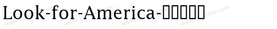 Look-for-America字体转换