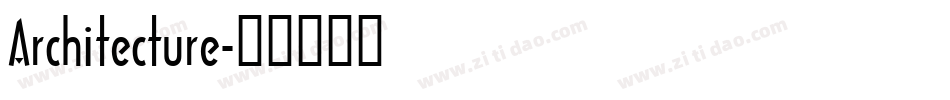 Architecture字体转换