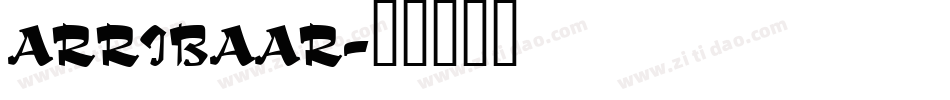 ARRIBAAR字体转换