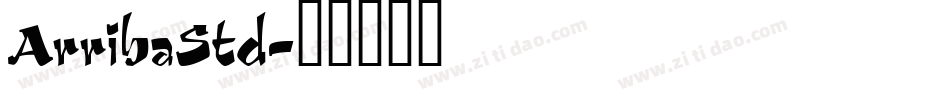 ArribaStd字体转换