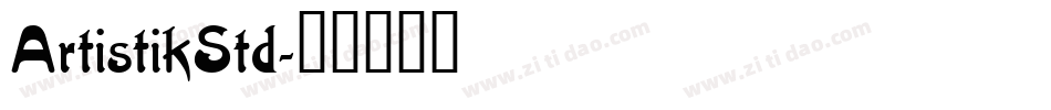 ArtistikStd字体转换
