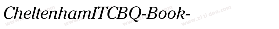 CheltenhamITCBQ-Book字体转换