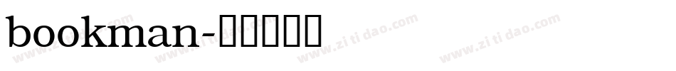 bookman字体转换