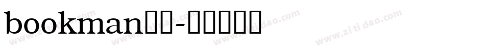 bookman字体字体转换