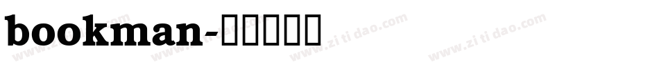 bookman字体转换