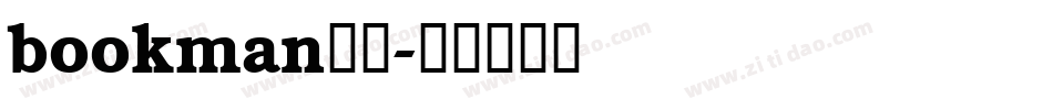 bookman字体字体转换