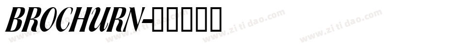 BROCHURN字体转换