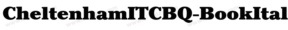 CheltenhamITCBQ-BookItalic字体转换
