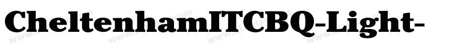 CheltenhamITCBQ-Light字体转换