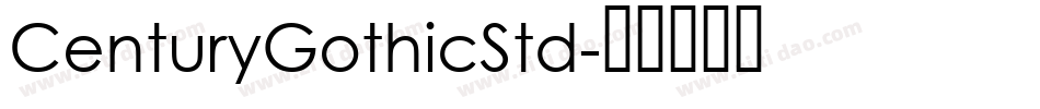 CenturyGothicStd字体转换