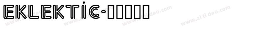 Eklektic字体转换