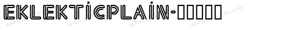 EklekticPlain字体转换