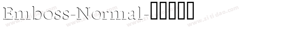 Emboss-Normal字体转换
