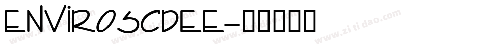 EnviroSCDEE字体转换