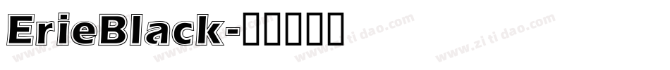 ErieBlack字体转换