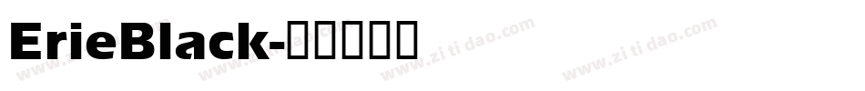 ErieBlack字体转换