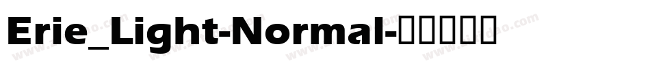 Erie_Light-Normal字体转换