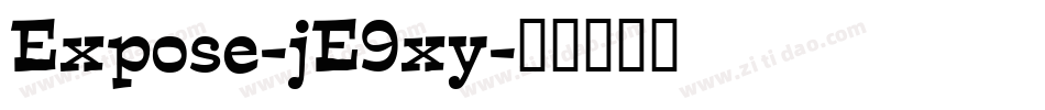 Expose-jE9xy字体转换