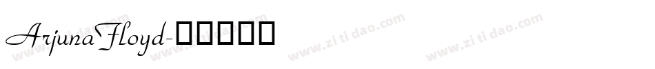 ArjunaFloyd字体转换
