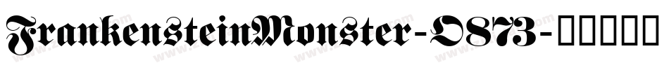 FrankensteinMonster-O873字体转换