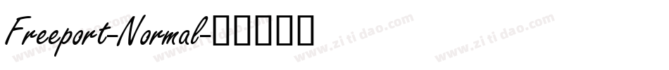 Freeport-Normal字体转换