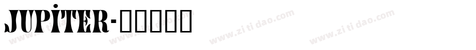 Jupiter字体转换