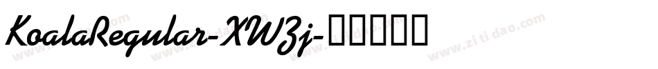 KoalaRegular-XWZj字体转换