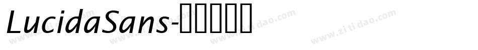 LucidaSans字体转换