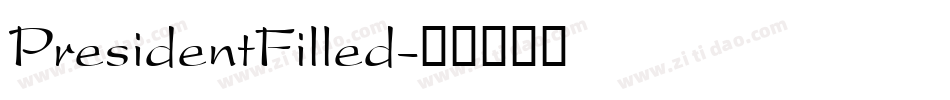PresidentFilled字体转换