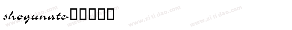 shogunate字体转换