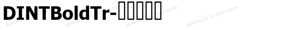 DINTBoldTr字体转换