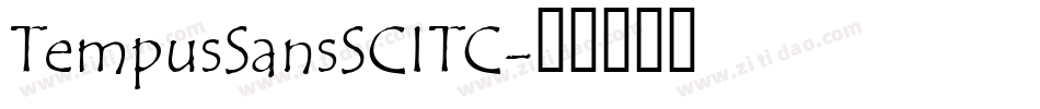 TempusSansSCITC字体转换