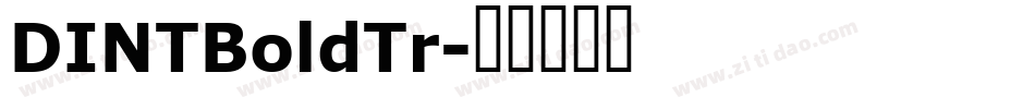 DINTBoldTr字体转换