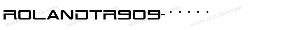RolandTR909字体转换