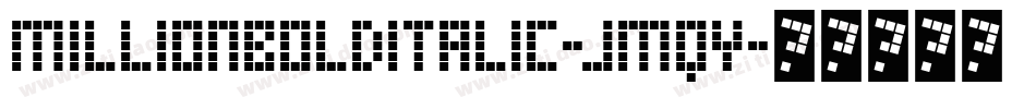 MillionBoldItalic-jMqy字体转换