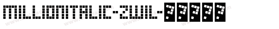 MillionItalic-zW1L字体转换
