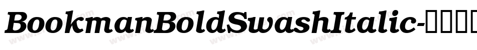 BookmanBoldSwashItalic字体转换
