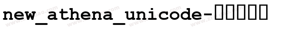 new_athena_unicode字体转换