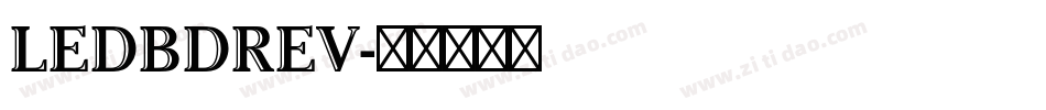 LEDBDREV字体转换