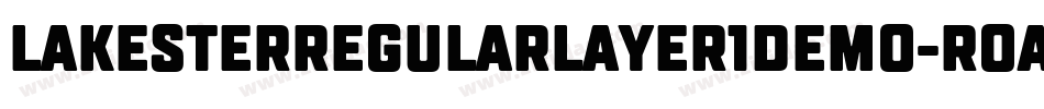 Lakesterregularlayer1demo-Roal字体转换