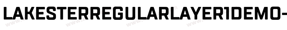 Lakesterregularlayer1demo-Roal字体转换