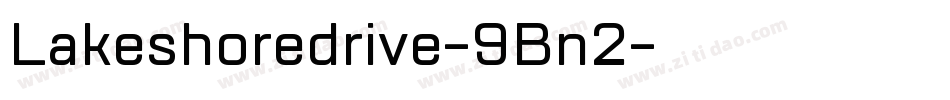 Lakeshoredrive-9Bn2字体转换